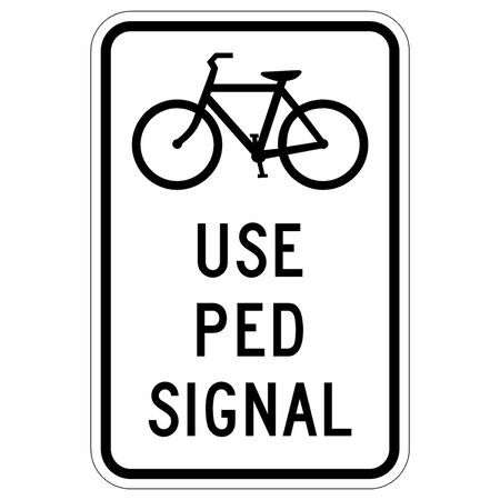 Sign Solutions Usa 18 in Height, 12 in Width, Aluminum, Vertical Rectangle DUS08DWT1218R9-5